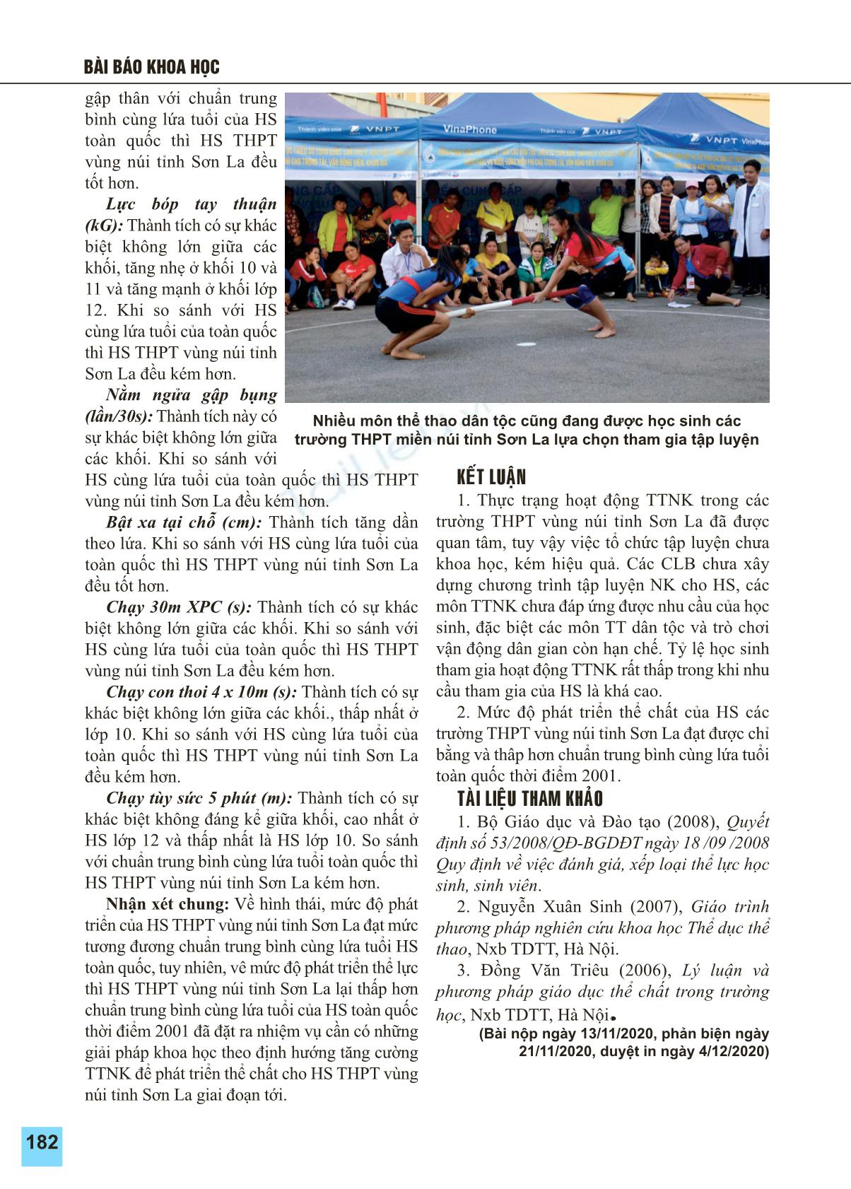 Thực trạng hoạt động thể thao ngoại khóa trong các trường Trung học Phổ thông vùng núi tỉnh Sơn La trang 7