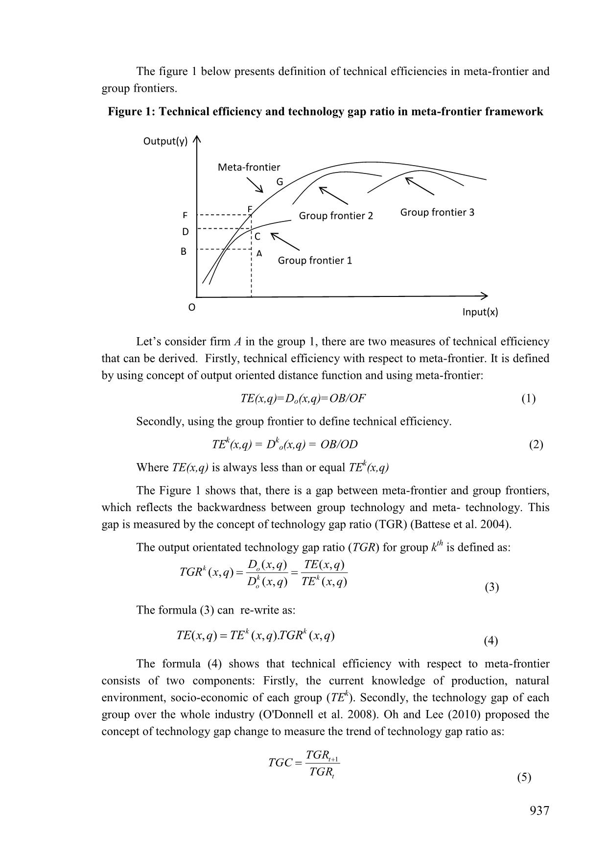 Analysis technical efficiency, technological gap and total factor productivity of vietnamese textile and garment industries trang 3