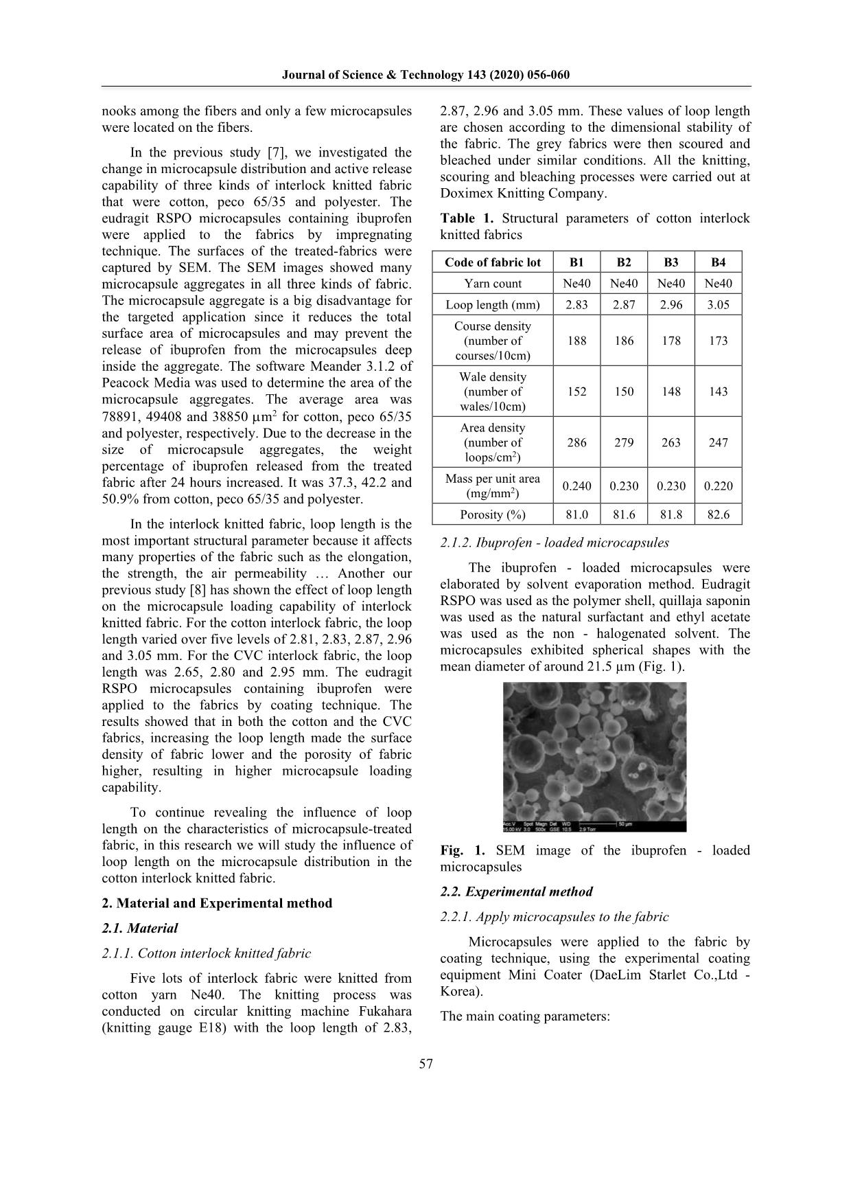 Influence of loop length on microcapsule distribution in cotton interlock knitted fabric trang 2