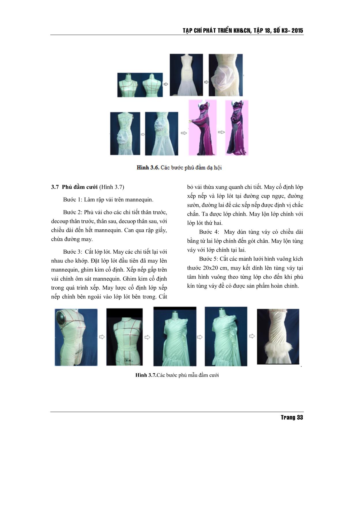 Kỹ thuật phủ vải tạo khối trên trang phục nữ trang 9