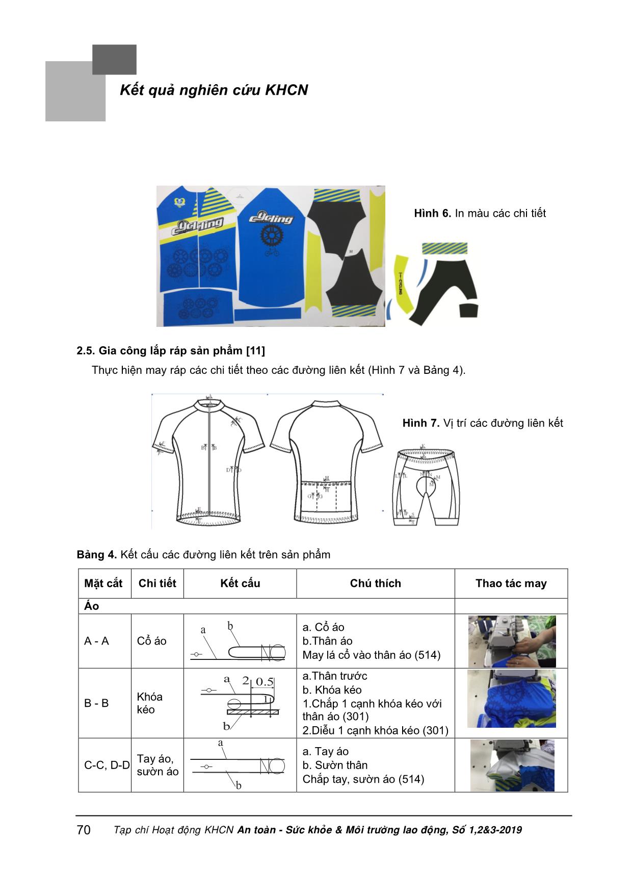 Nghiên cứu thiết kế quần áo cho nam vận động viên đua xe đạp lứa tuổi từ 18-25 trang 6