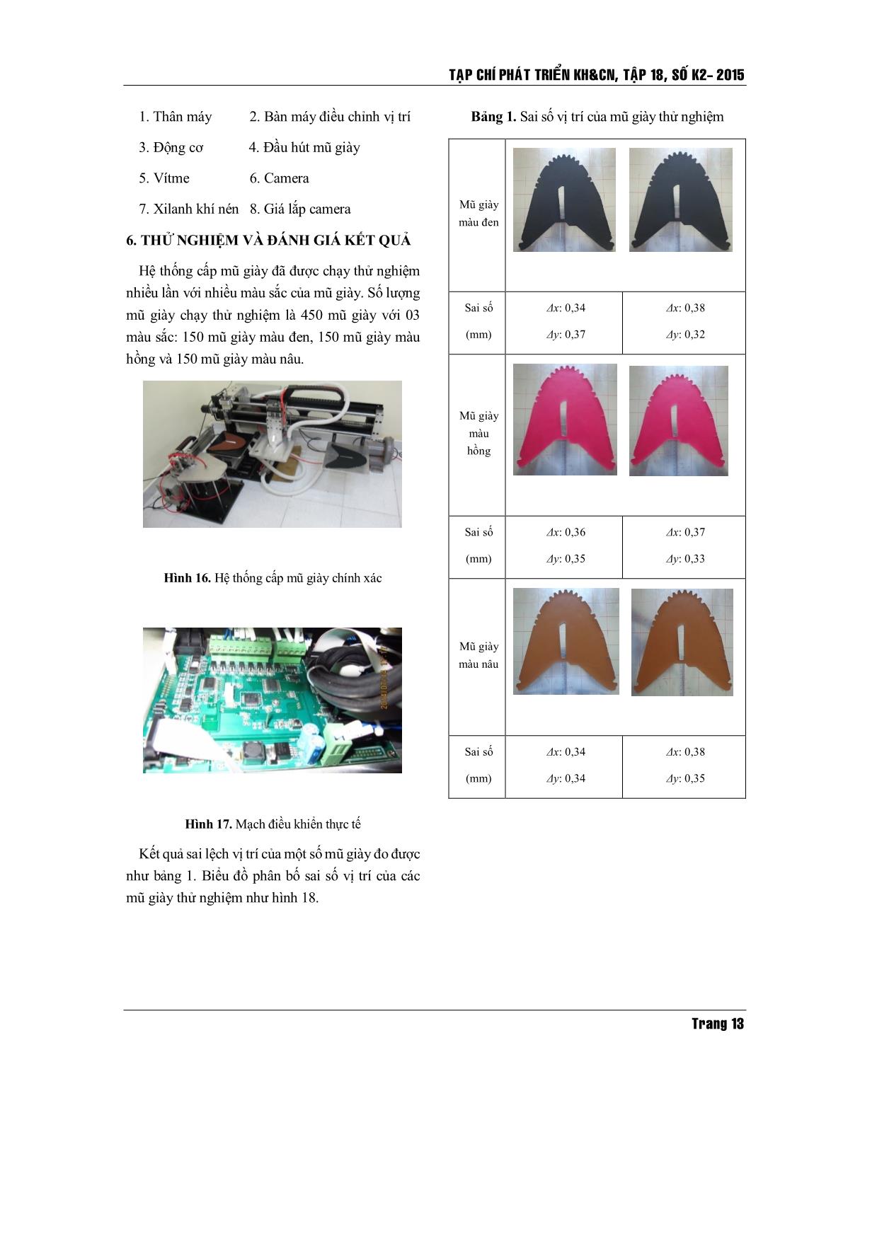 Thiết kế và chế tạo hệ thống cấp mũ giày chính xác cho máy in lụa trong công nghiệp giày trang 9