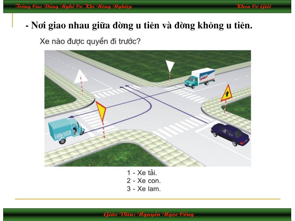 Bài giảng Luật giao thông đường bộ trang 5