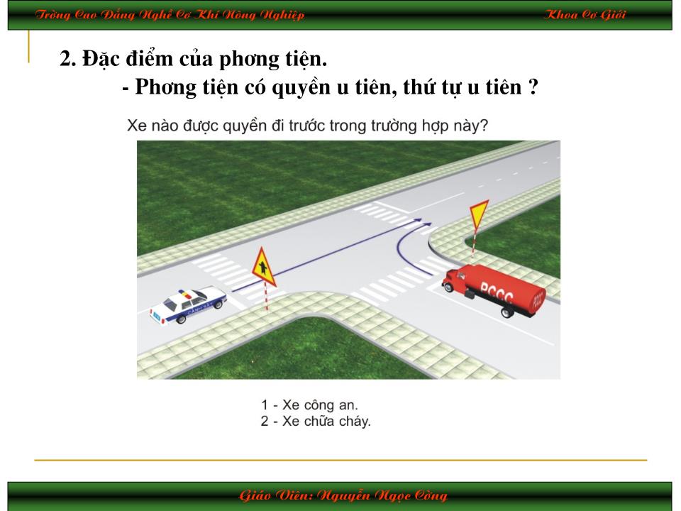 Bài giảng Luật giao thông đường bộ trang 8