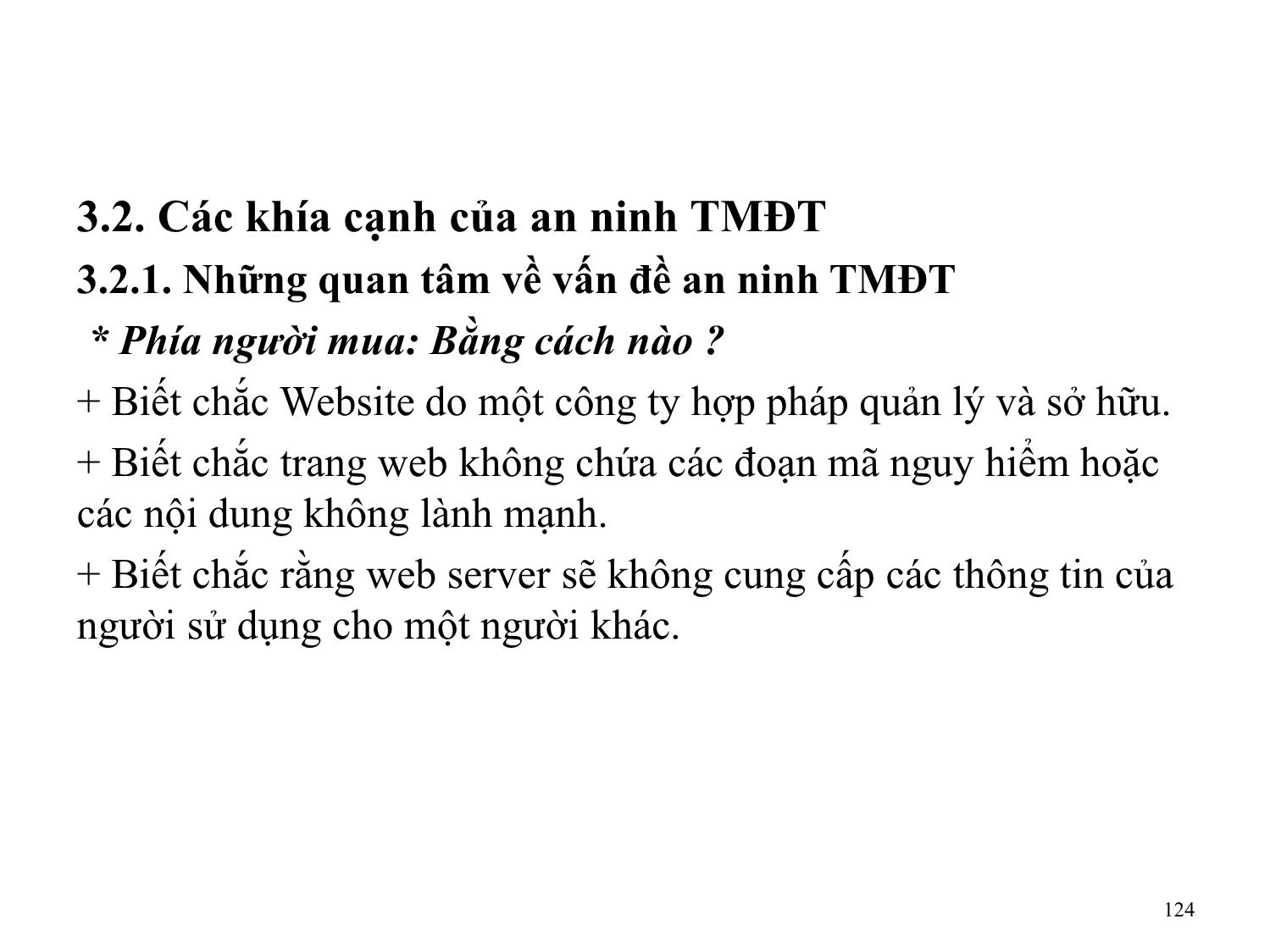 Bài giảng Thương mại điện tử căn bản - Chương 3: An ninh thương mại điện tử - Nguyễn Anh Tuấn trang 4