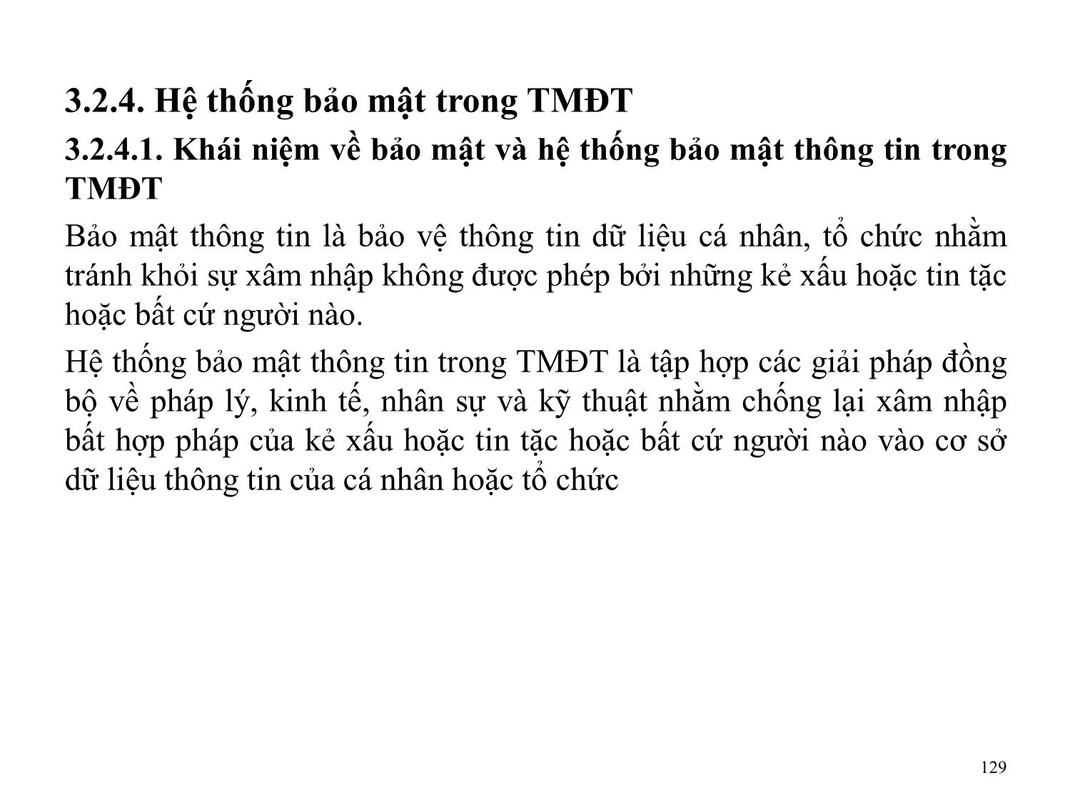 Bài giảng Thương mại điện tử căn bản - Chương 3: An ninh thương mại điện tử - Nguyễn Anh Tuấn trang 9