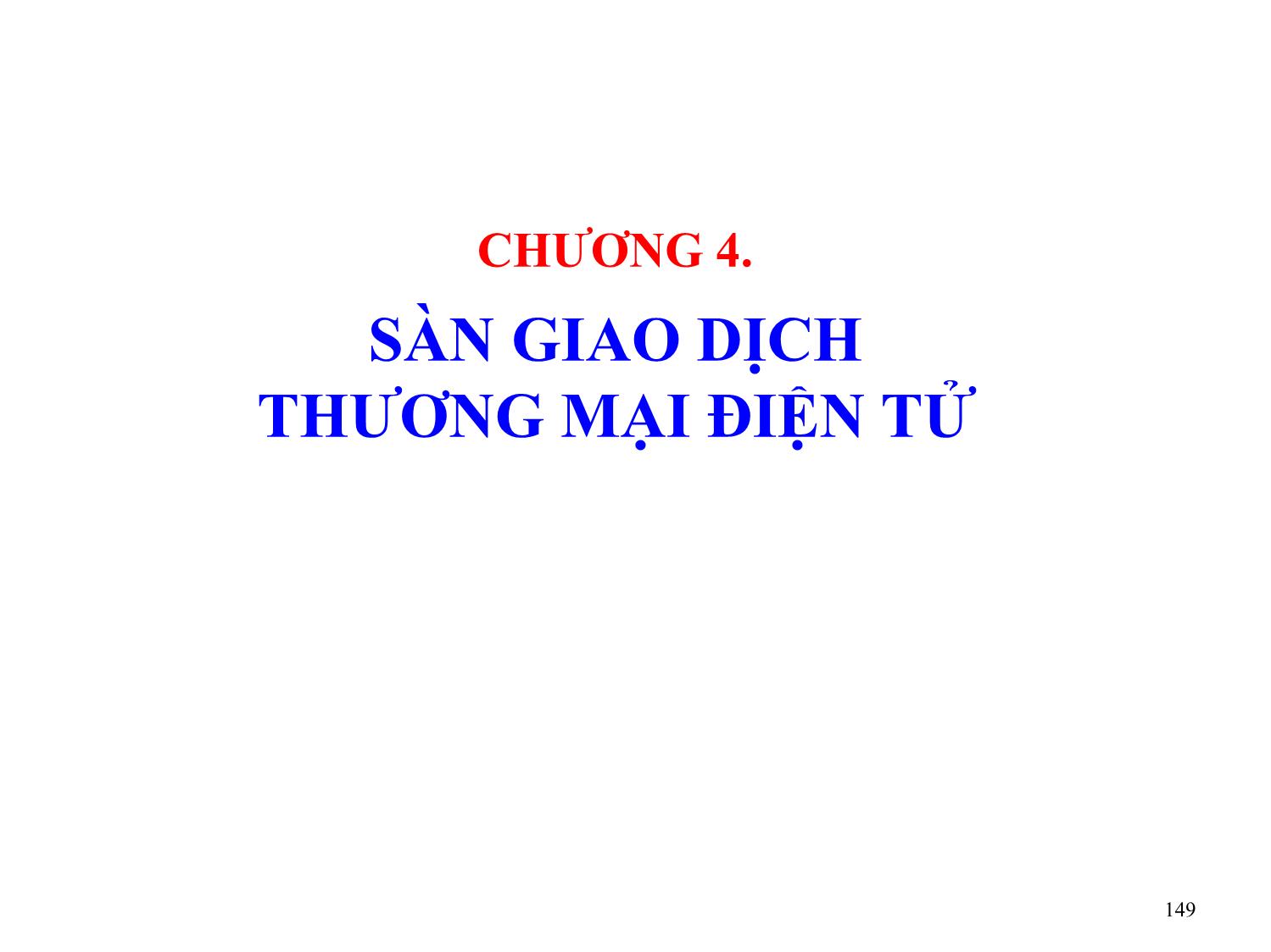 Bài giảng Thương mại điện tử căn bản - Chương 4: Sàn giao dịch thương mại điện tử - Nguyễn Anh Tuấn trang 1