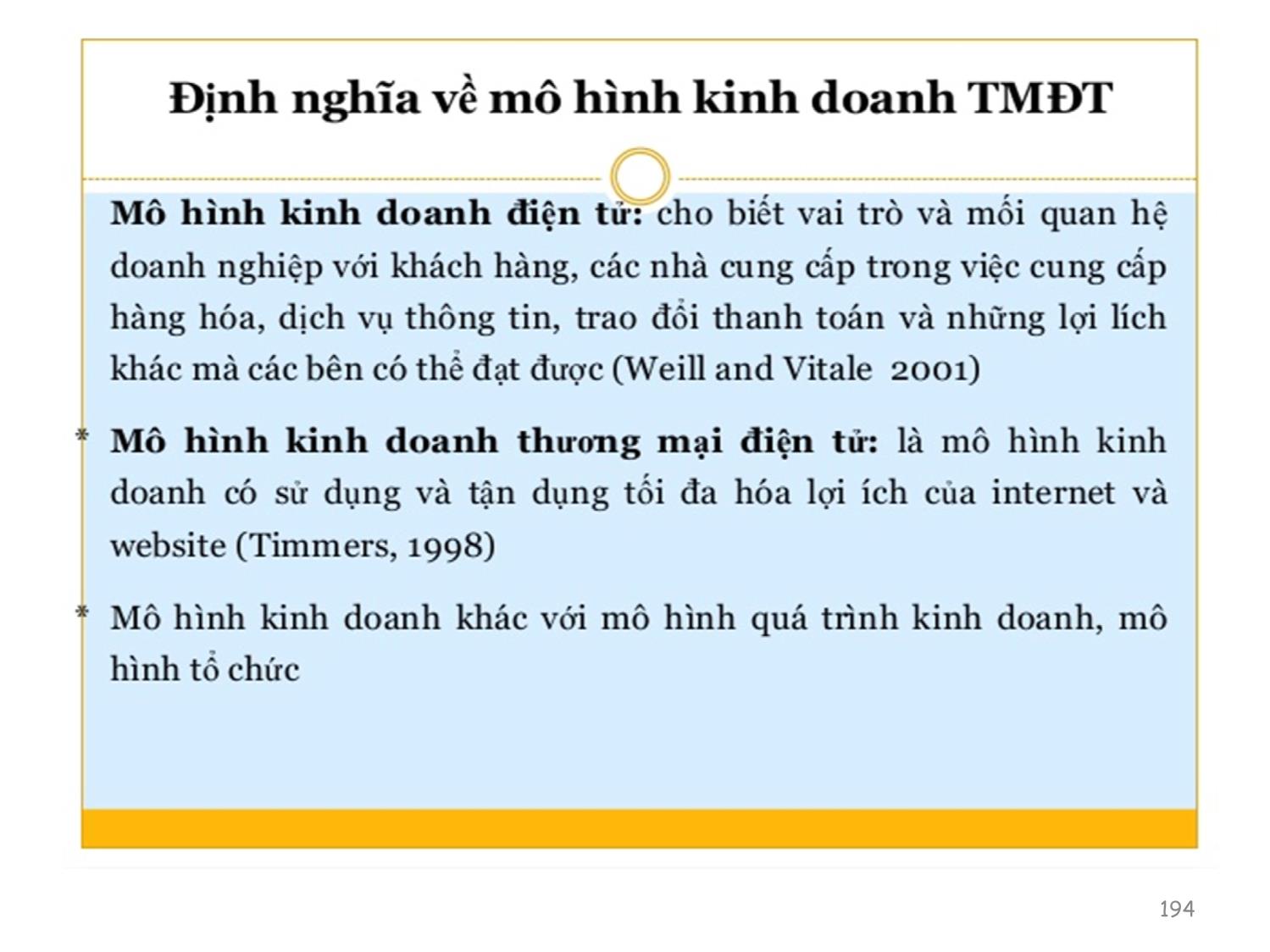 Bài giảng Thương mại điện tử căn bản - Chương 5: Phương thức và mô hình kinh doanh TMĐT B2C, B2B - Nguyễn Anh Tuấn trang 5