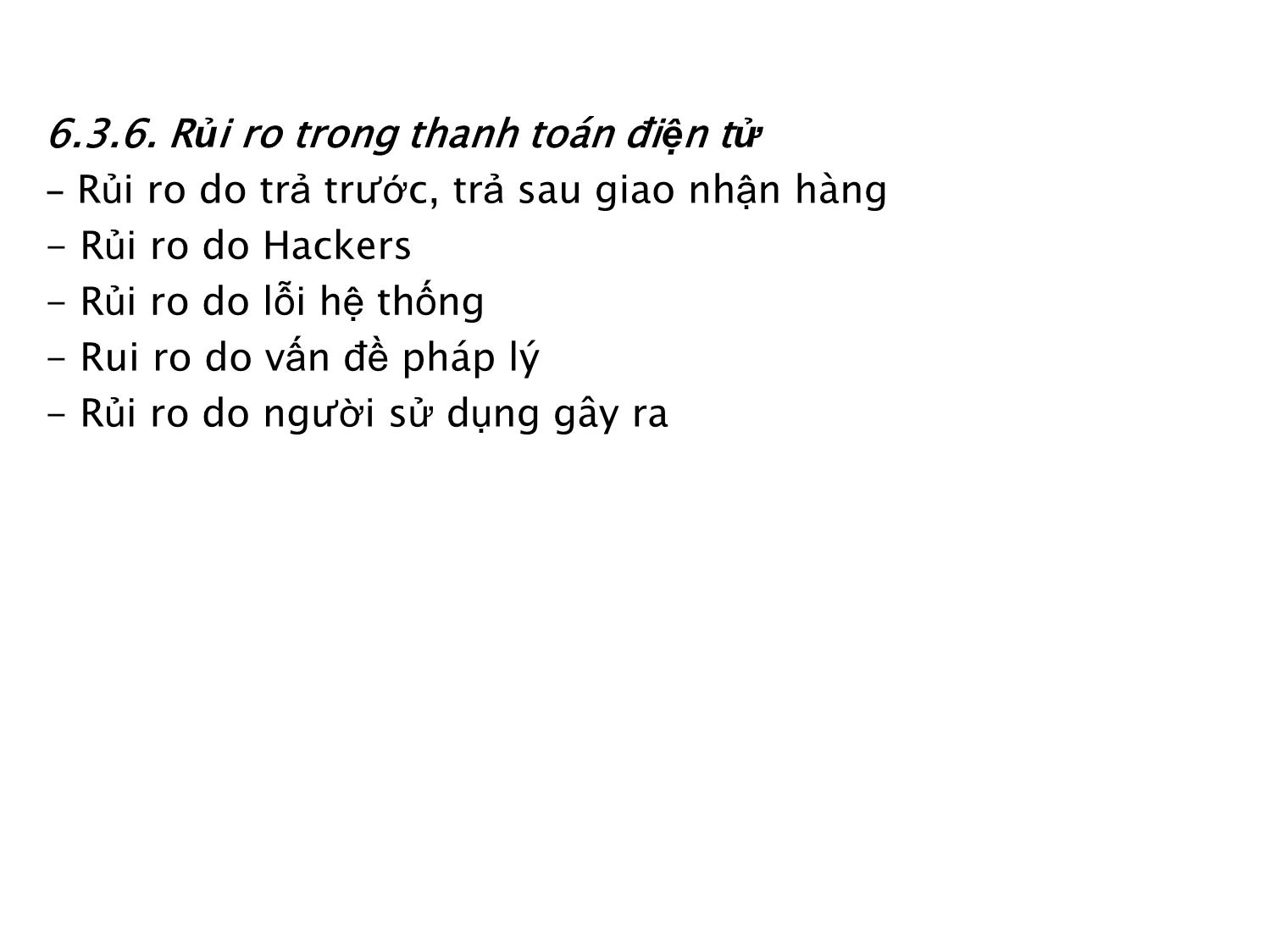 Bài giảng Thương mại điện tử căn bản - Chương 6: Thanh toán điện tử - Nguyễn Anh Tuấn trang 8