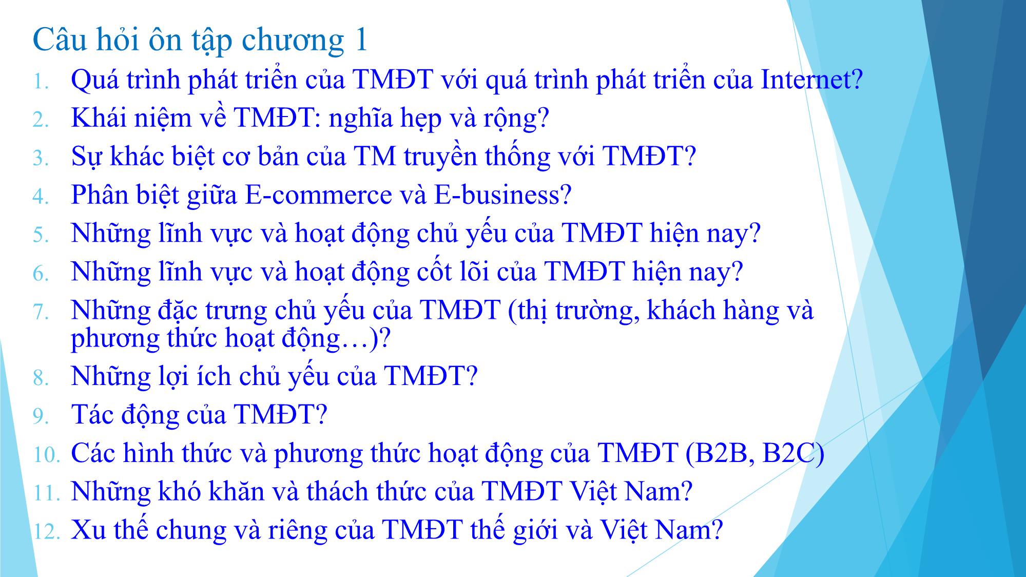 Bài giảng Thương mại điện tử - Chương 1: Tổng quan về thương mại điện tử - Đàm Thị Thuỷ trang 10