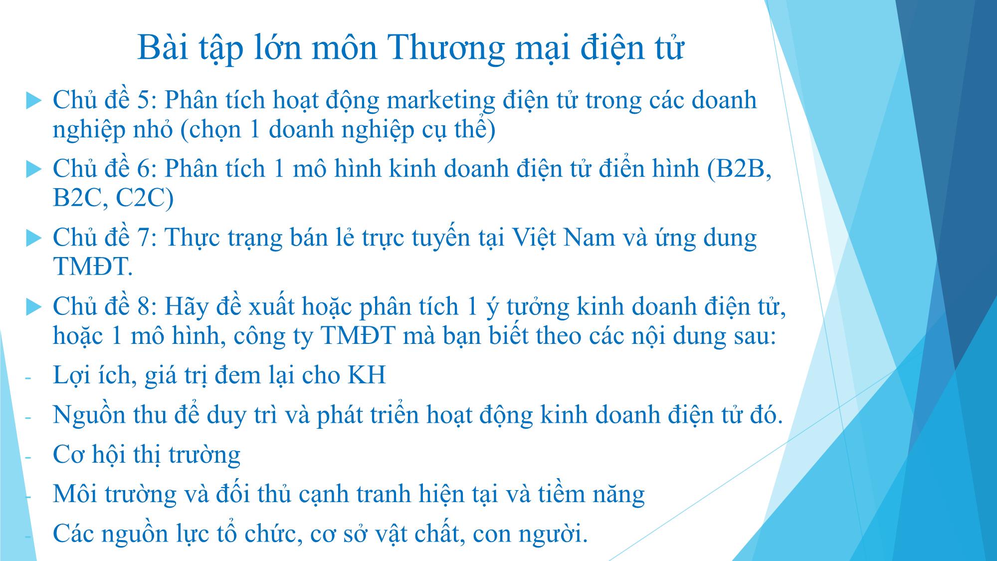 Bài giảng Thương mại điện tử - Chương 1: Tổng quan về thương mại điện tử - Đàm Thị Thuỷ trang 6