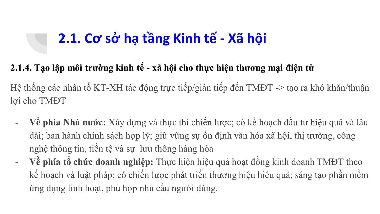 Bài giảng Thương mại điện tử - Chương 2: Cơ sở hạ tầng kinh tế , xã hội, pháp lý, hạ tầng mạng, công nghệ của thương mại điện tử - Đàm Thị Thuỷ trang 5