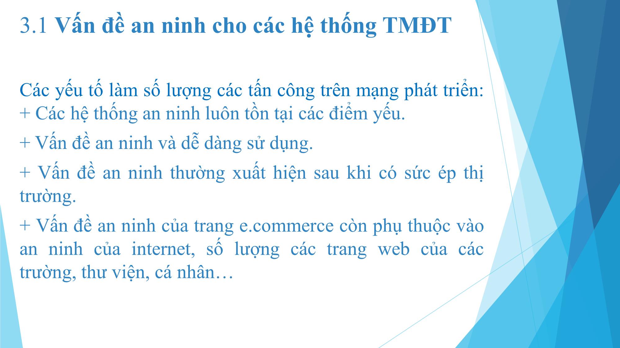 Bài giảng Thương mại điện tử - Chương 3: An ninh thương mại điện tử - Đàm Thị Thuỷ trang 5