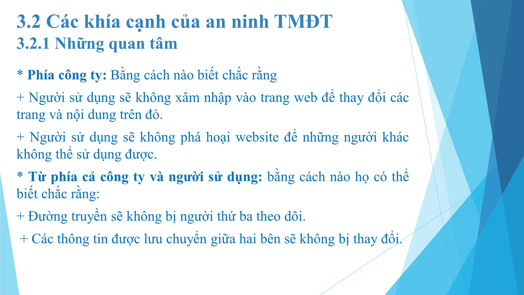 Bài giảng Thương mại điện tử - Chương 3: An ninh thương mại điện tử - Đàm Thị Thuỷ trang 7