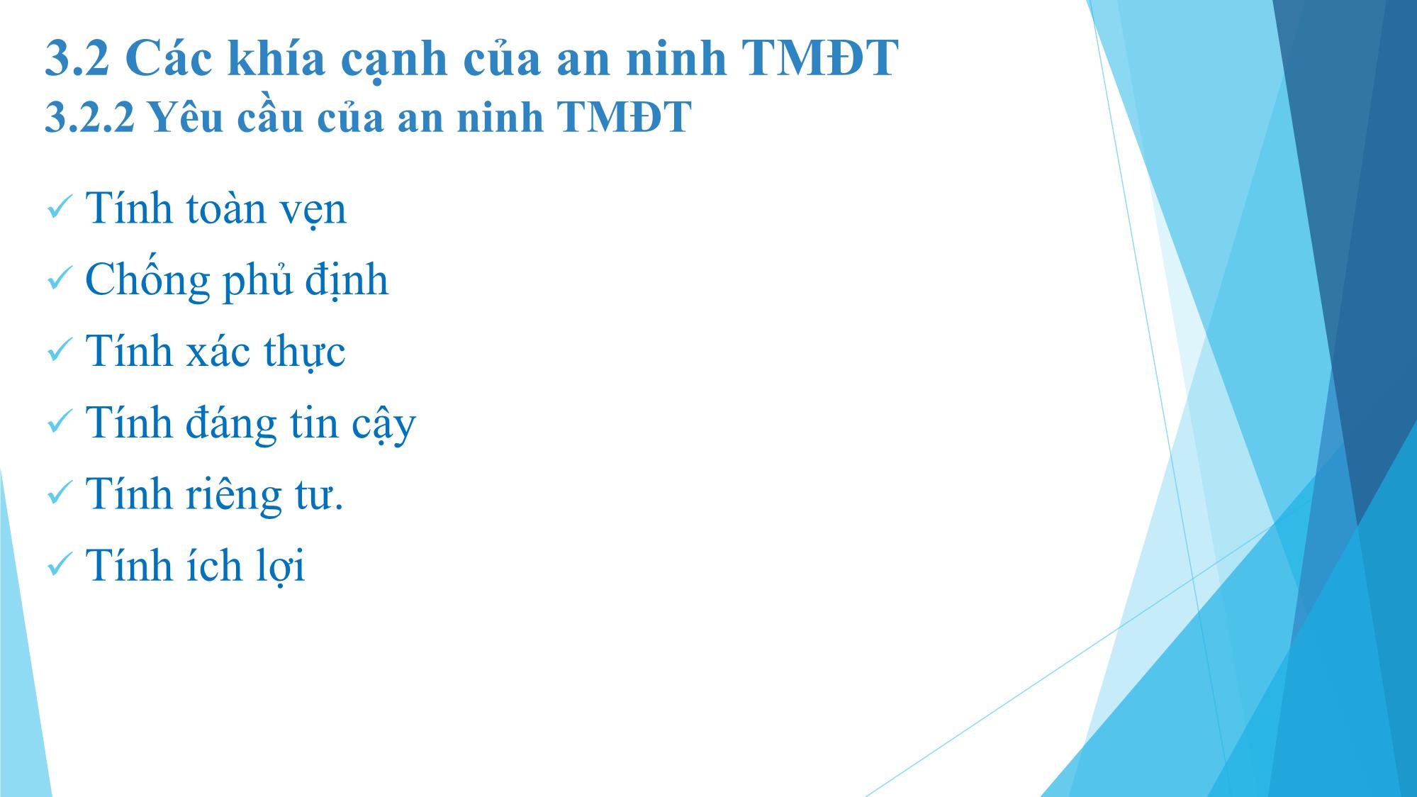 Bài giảng Thương mại điện tử - Chương 3: An ninh thương mại điện tử - Đàm Thị Thuỷ trang 8