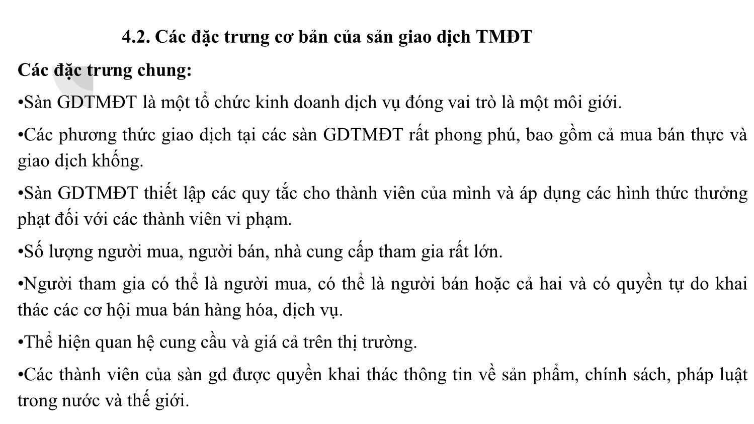 Bài giảng Thương mại điện tử - Chương 4: Sàn giao dịch thương mại điện tử - Đàm Thị Thuỷ trang 5