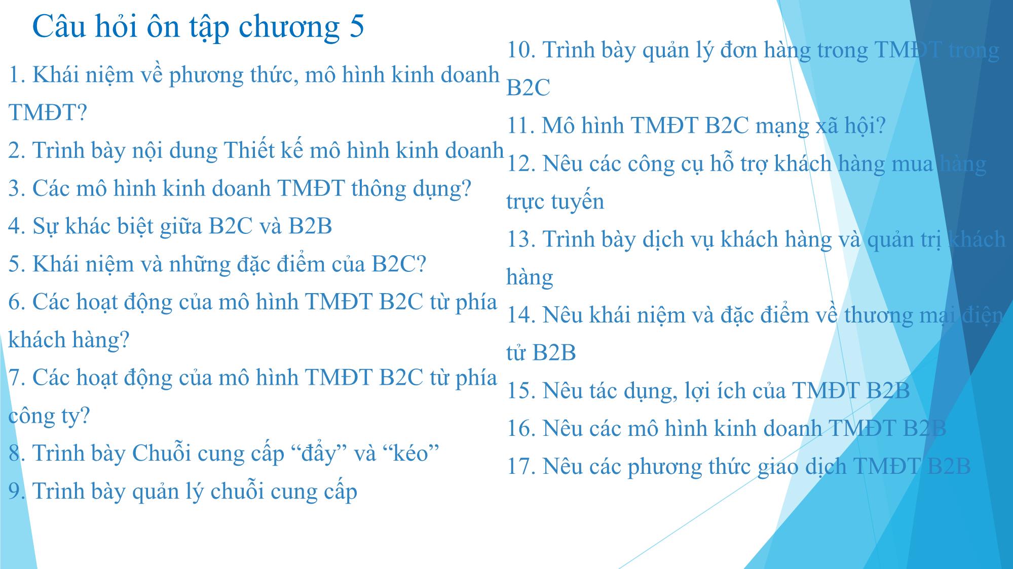 Bài giảng Thương mại điện tử - Chương 5: Phương thức và mô hình kinh doanh TMĐT B2B, B2C - Đàm Thị Thuỷ trang 3