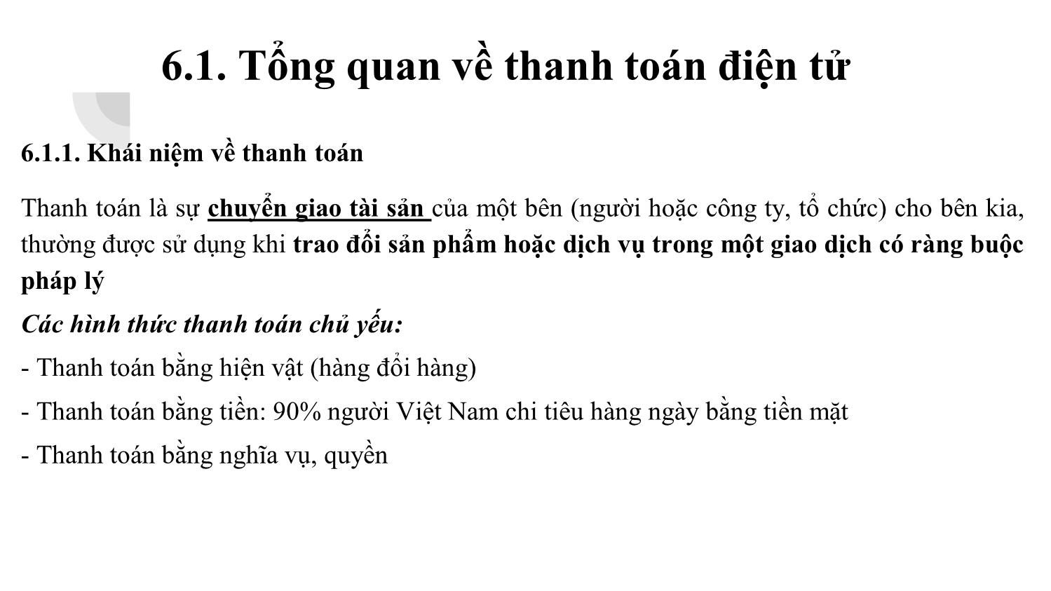 Bài giảng Thương mại điện tử - Chương 6: Thanh toán điện tử - Đàm Thị Thuỷ trang 3