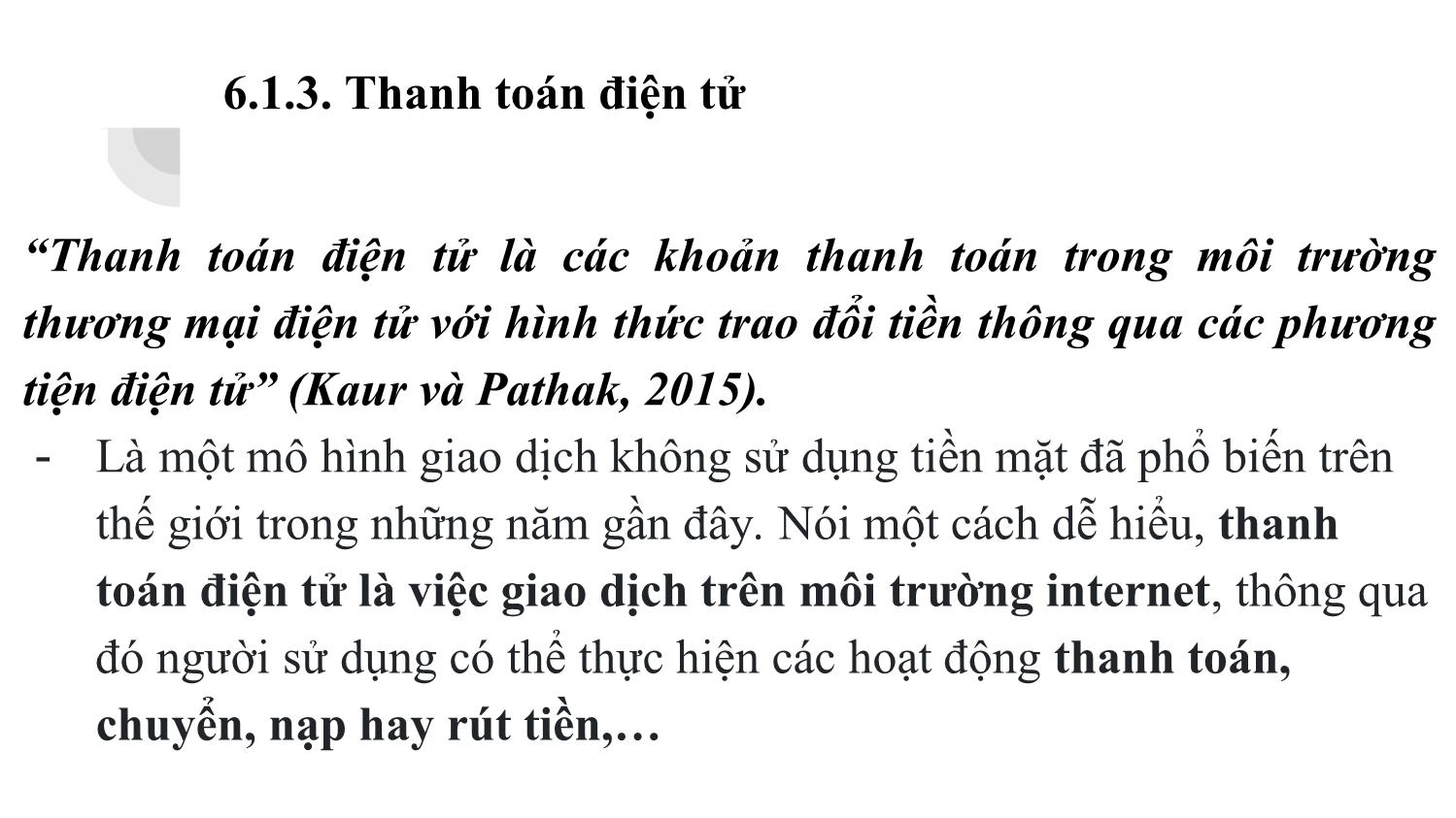 Bài giảng Thương mại điện tử - Chương 6: Thanh toán điện tử - Đàm Thị Thuỷ trang 6