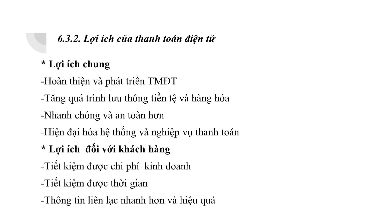 Bài giảng Thương mại điện tử - Chương 6: Thanh toán điện tử - Đàm Thị Thuỷ trang 7