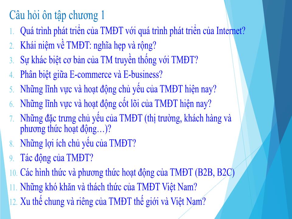 Bài giảng môn Thương mại điện tử - Chương 1: Tổng quan về thương mại điện tử trang 10