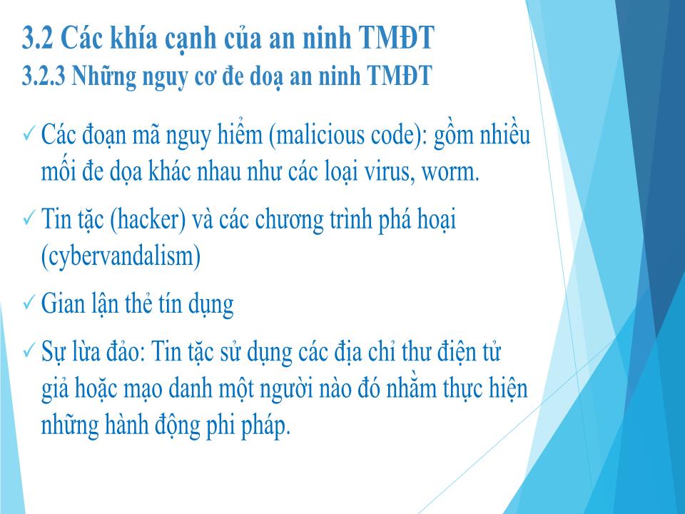 Bài giảng môn Thương mại điện tử - Chương 3: An ninh thương mại điện tử trang 10