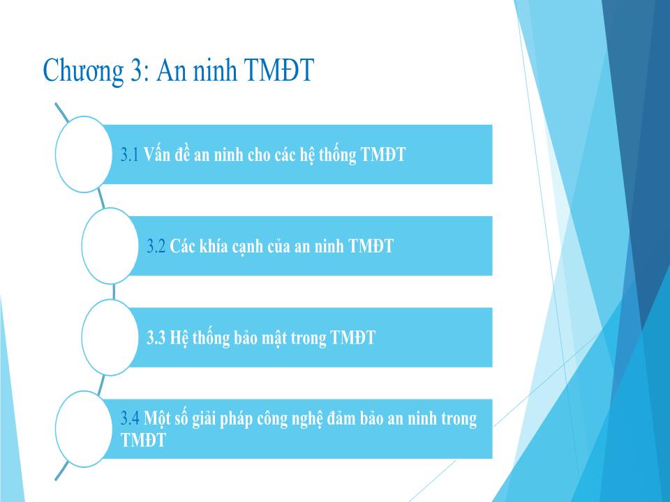 Bài giảng môn Thương mại điện tử - Chương 3: An ninh thương mại điện tử trang 2