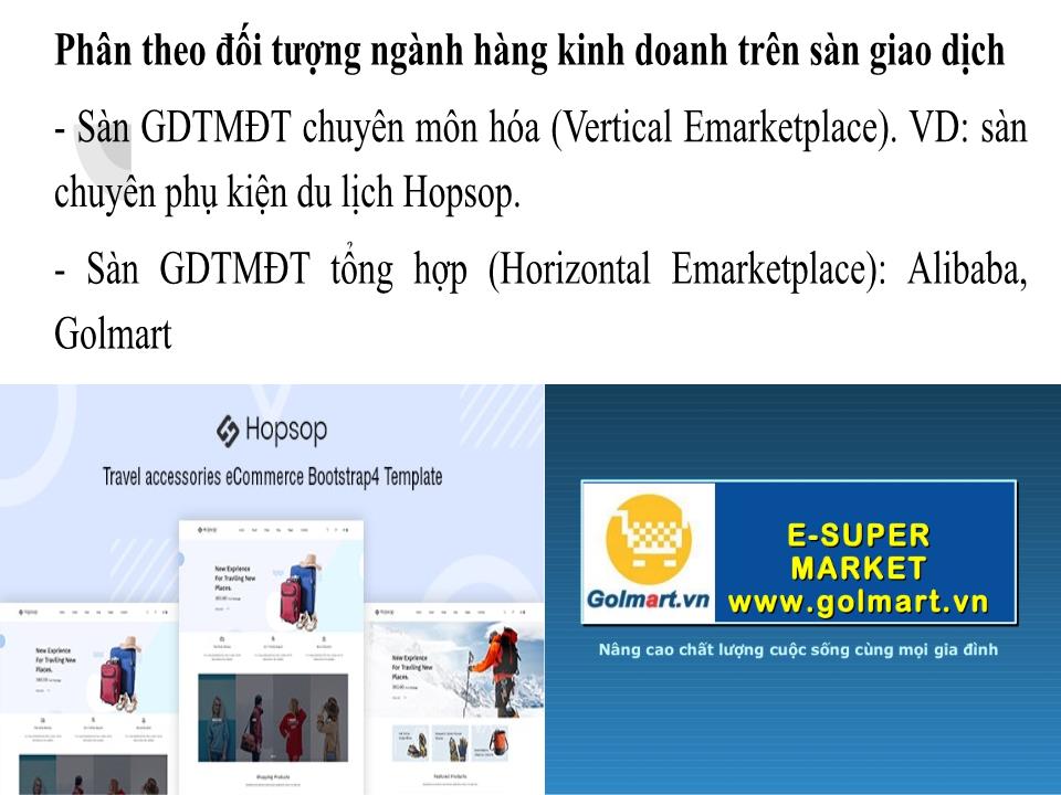 Bài giảng môn Thương mại điện tử - Chương 4: Sàn giao dịch thương mại điện tử trang 10