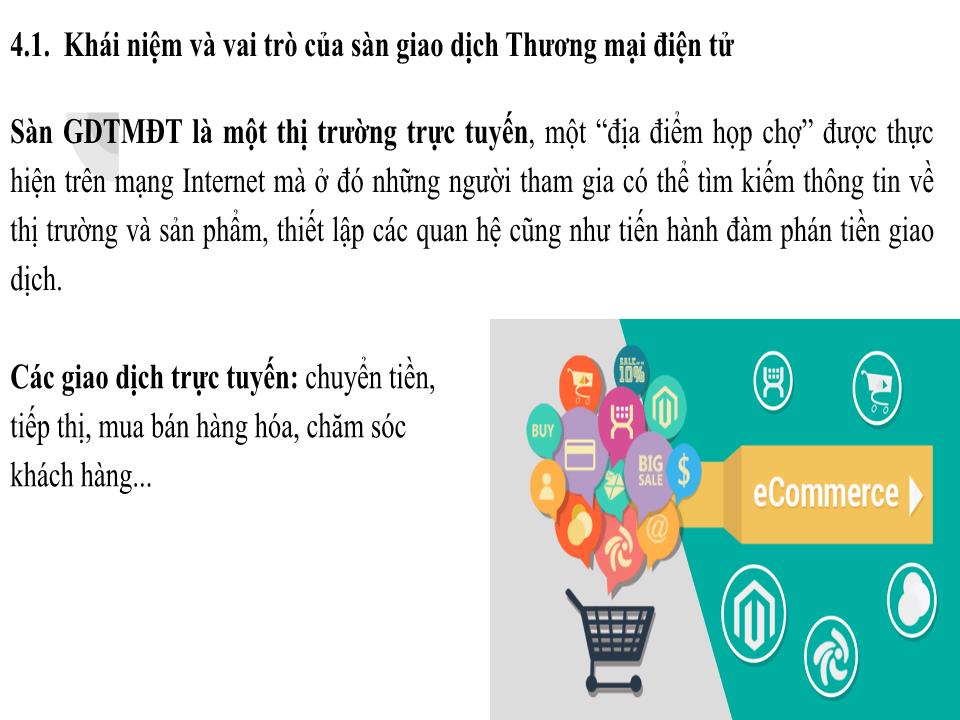 Bài giảng môn Thương mại điện tử - Chương 4: Sàn giao dịch thương mại điện tử trang 2