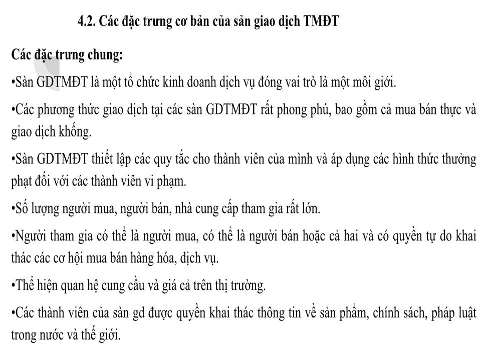 Bài giảng môn Thương mại điện tử - Chương 4: Sàn giao dịch thương mại điện tử trang 5