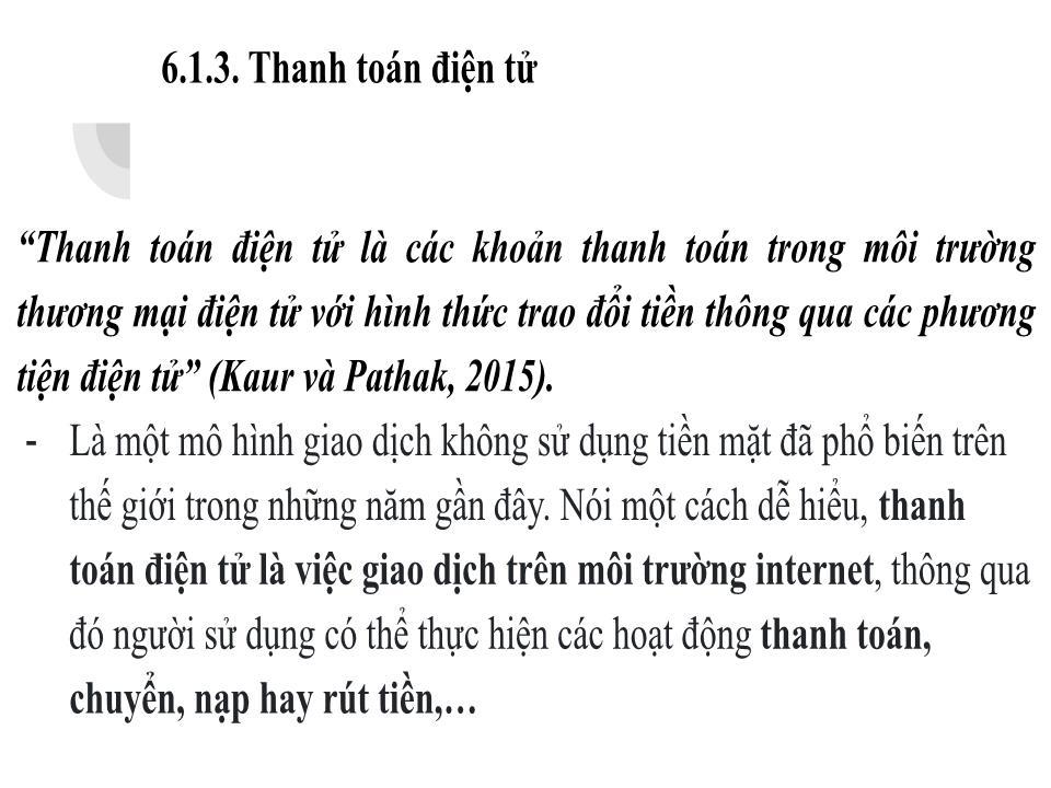 Bài giảng môn Thương mại điện tử - Chương 6: Thanh toán điện tử trang 6