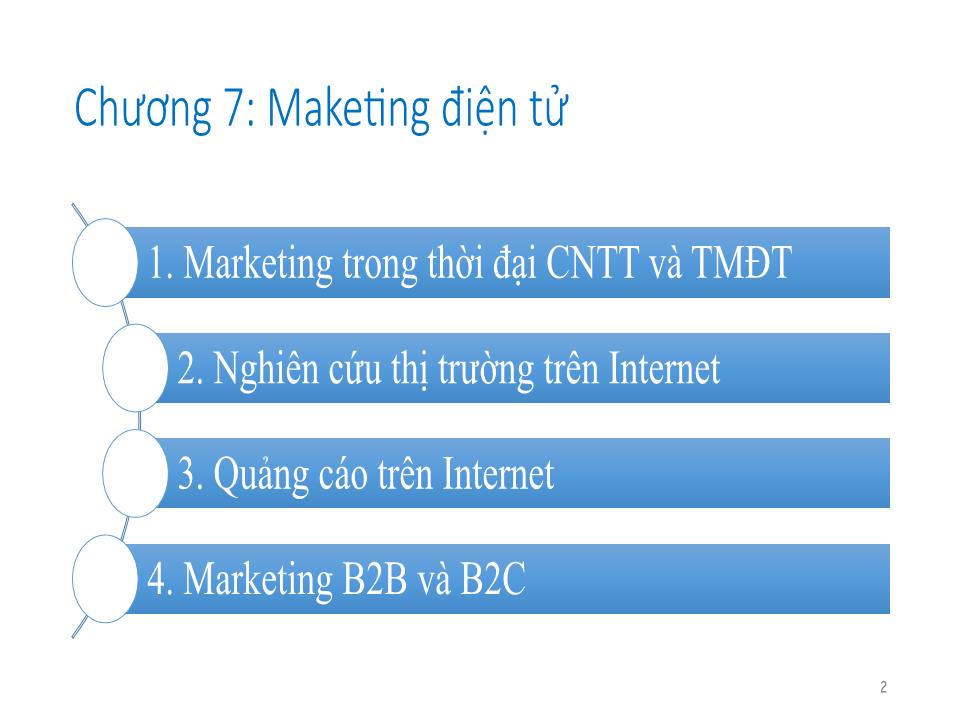 Bài giảng môn Thương mại điện tử - Chương 7: Marketing điện tử trang 2