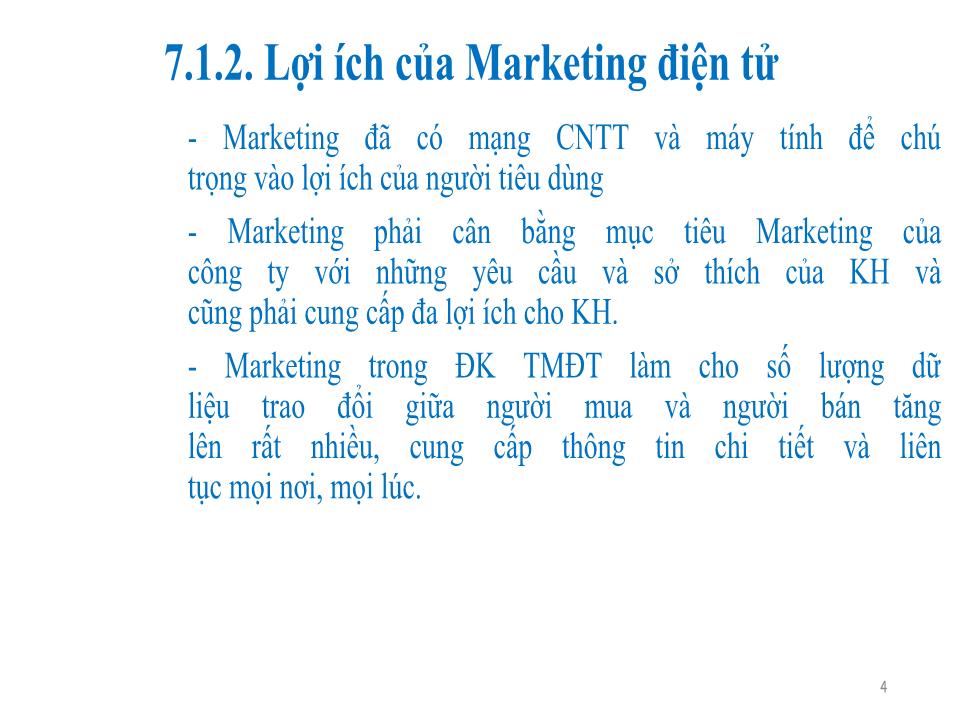 Bài giảng môn Thương mại điện tử - Chương 7: Marketing điện tử trang 4