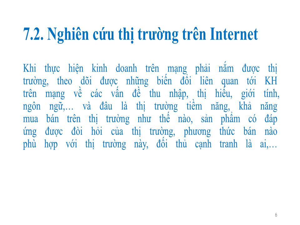 Bài giảng môn Thương mại điện tử - Chương 7: Marketing điện tử trang 6