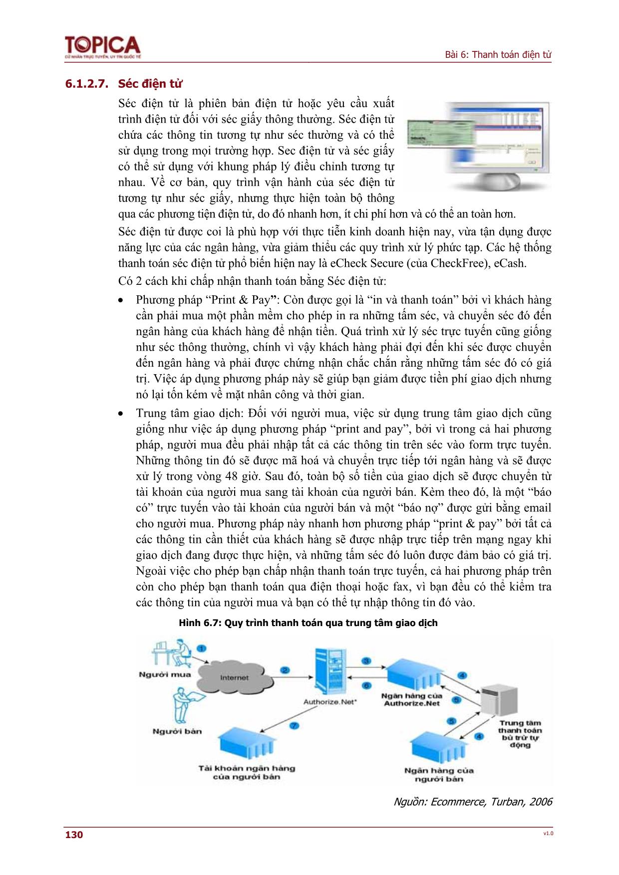 Giáo trình Thương mại điện tử - Chương 6: Thanh toán điện tử trang 10