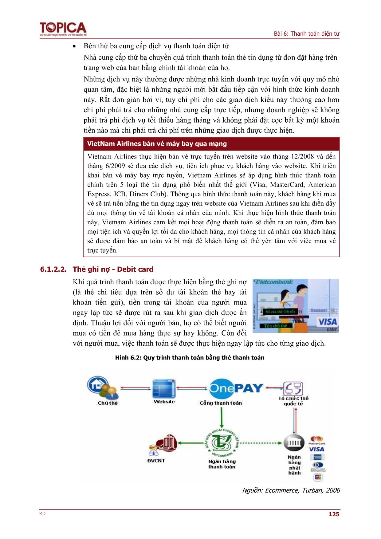 Giáo trình Thương mại điện tử - Chương 6: Thanh toán điện tử trang 5