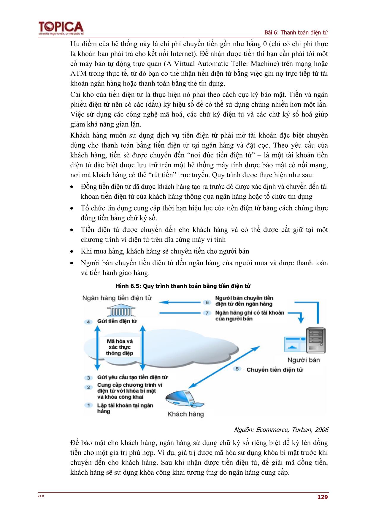 Giáo trình Thương mại điện tử - Chương 6: Thanh toán điện tử trang 9