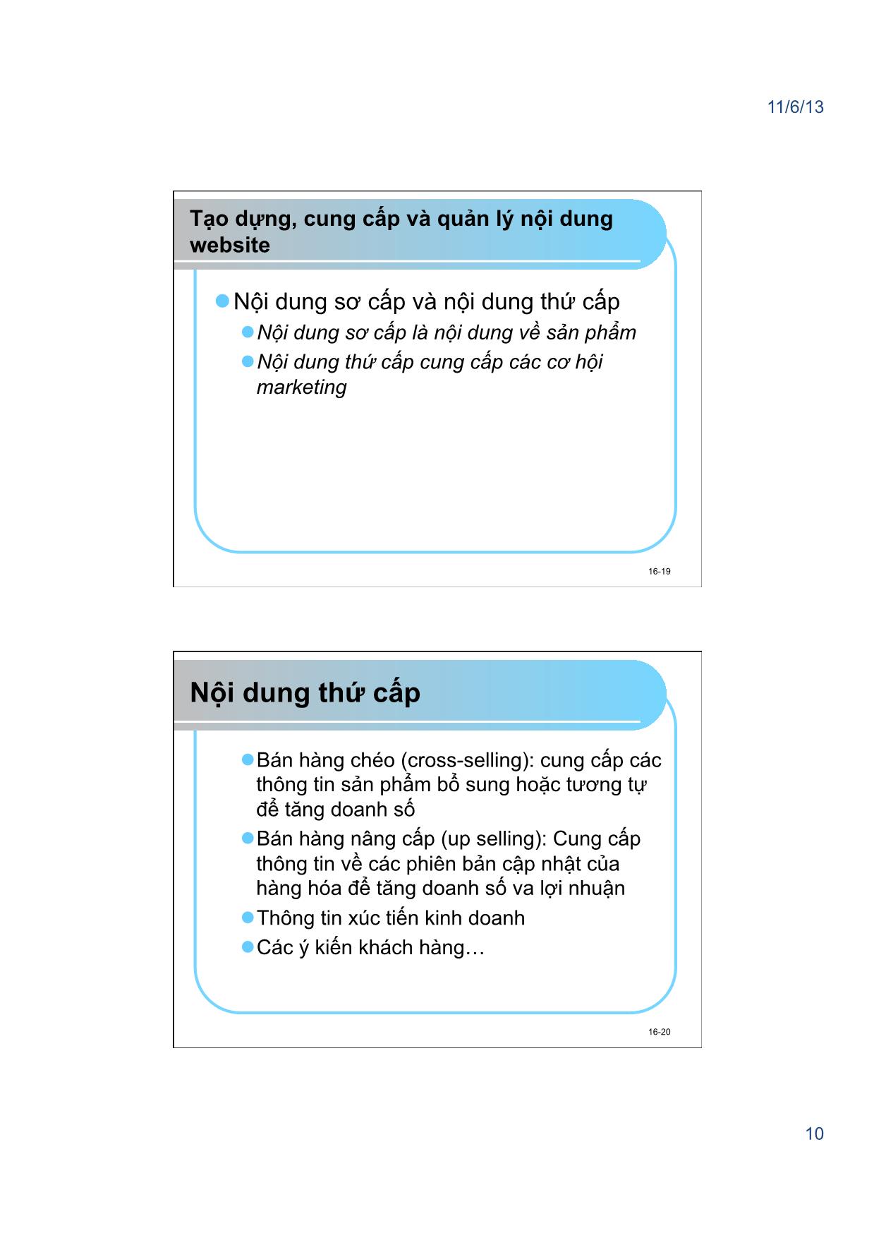 Giáo trình Thương mại điện tử - Chương 6: Khởi động thành công một doanh nghiệp trực tuyến và các dự án thương mại điện tử - Nguyễn Việt Khôi trang 10