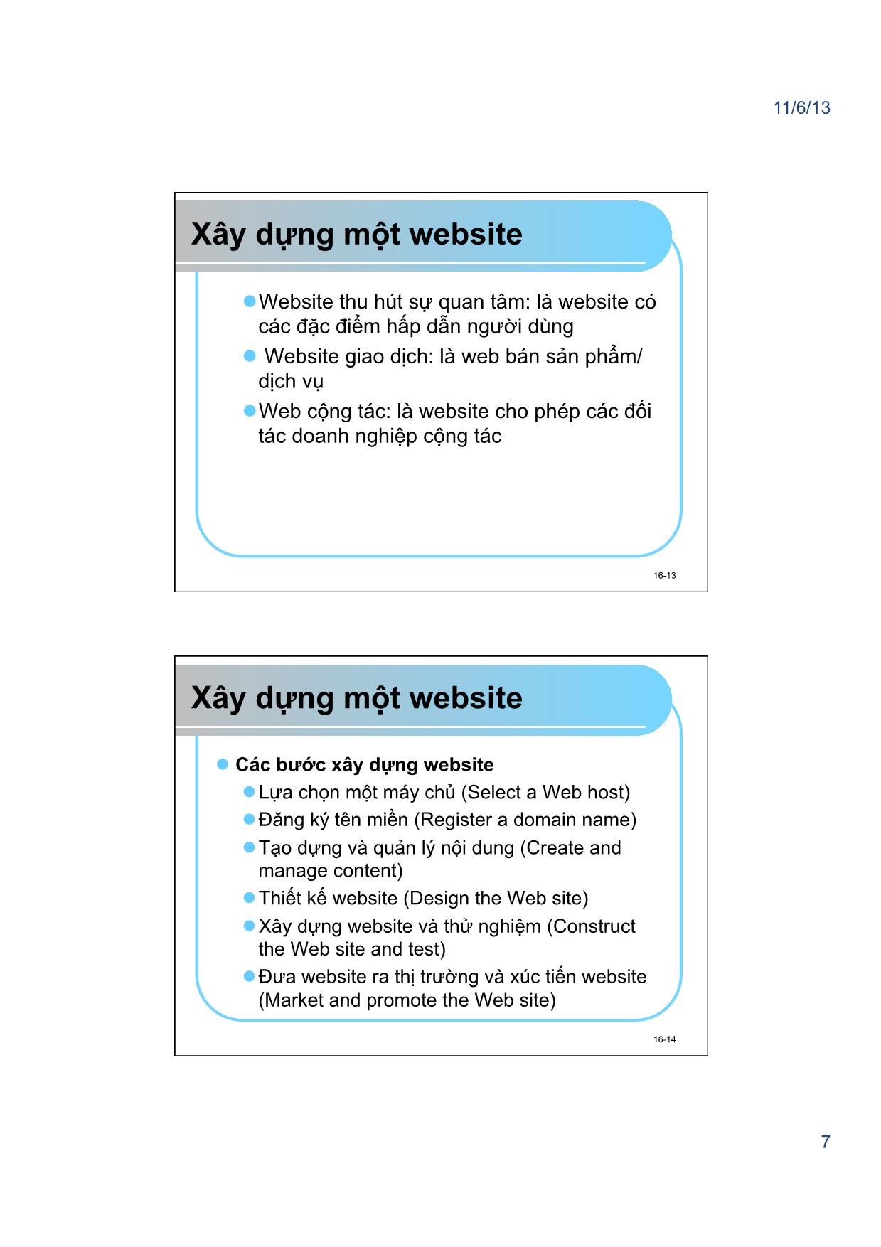 Giáo trình Thương mại điện tử - Chương 6: Khởi động thành công một doanh nghiệp trực tuyến và các dự án thương mại điện tử - Nguyễn Việt Khôi trang 7