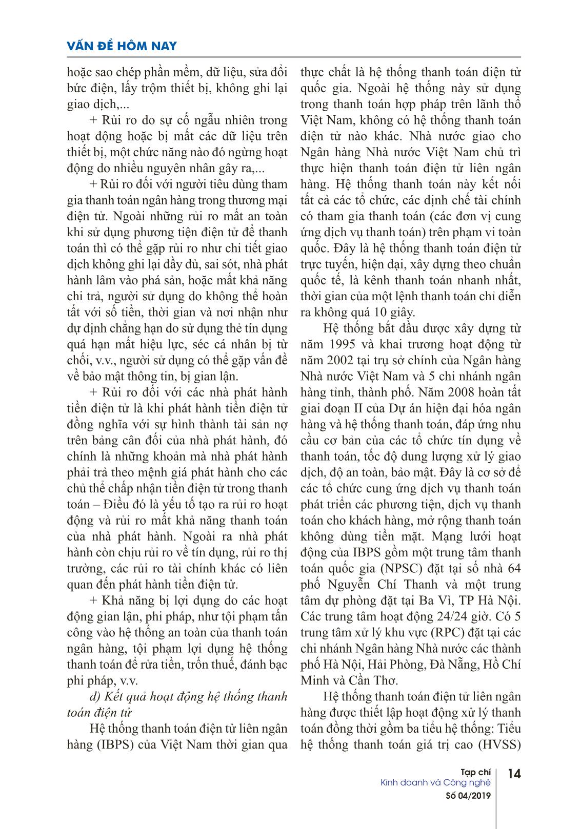 Bàn về thanh toán điện tử qua ngân hàng trong sự phát triển của thương mại điện tử trang 5
