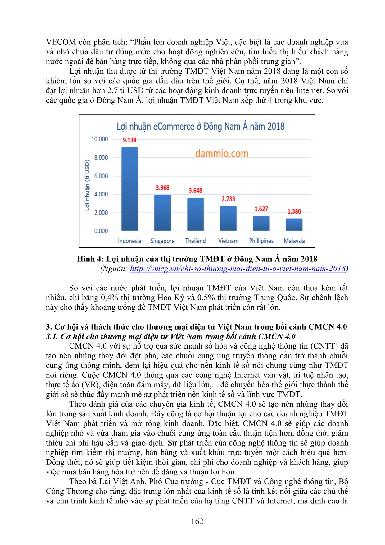 Cơ hội và thách thức cho thương mại điện tử Việt Nam trong bối cảnh cách mạng công nghiệp 4.0 trang 6