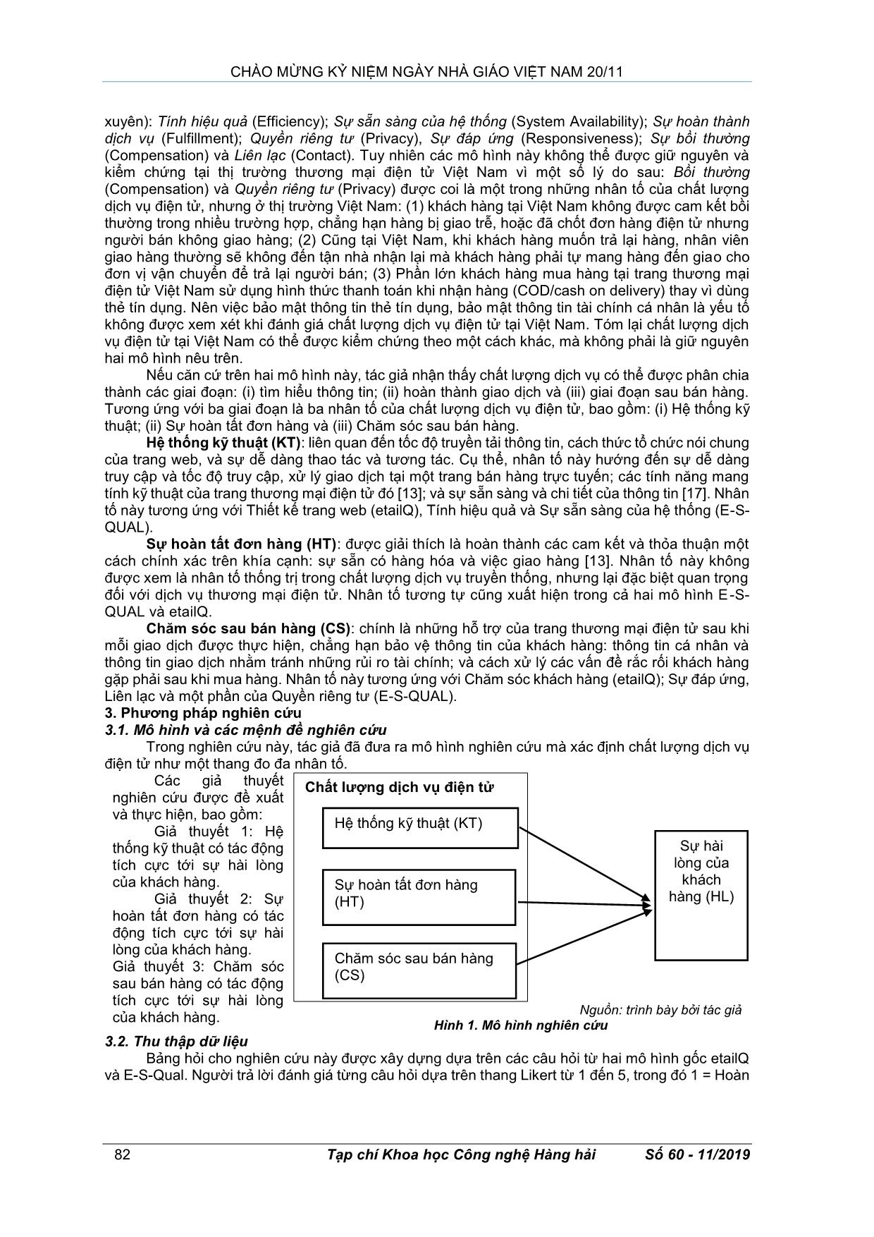 Chất lượng dịch vụ và sự hài lòng của khách hàng trong thương mại điện tử Việt Nam trang 2