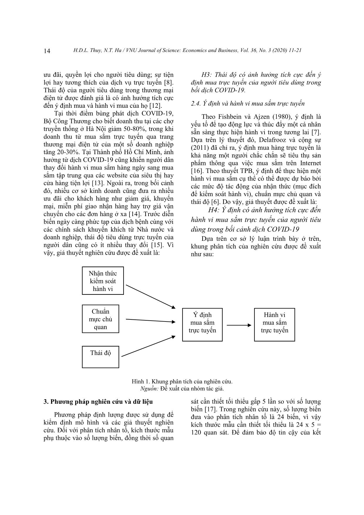 Hành vi mua sắm trực tuyến của người tiêu dùng trên các website doanh nghiệp Việt Nam trong bối cảnh dịch COVID-19 trang 4