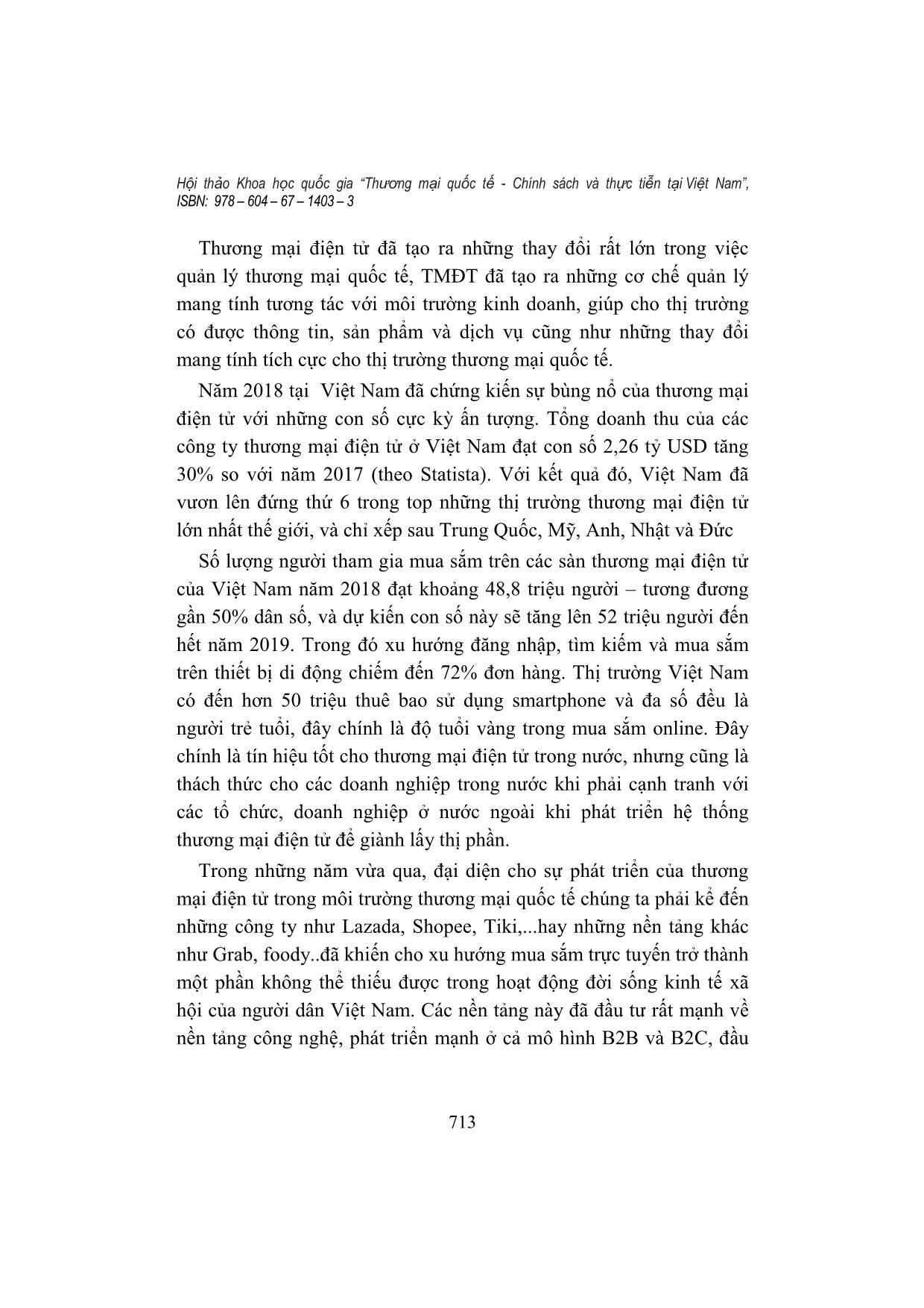 Hoạt động thương mại điện tử trong môi trường thương mại quốc tế tại Việt Nam trang 9