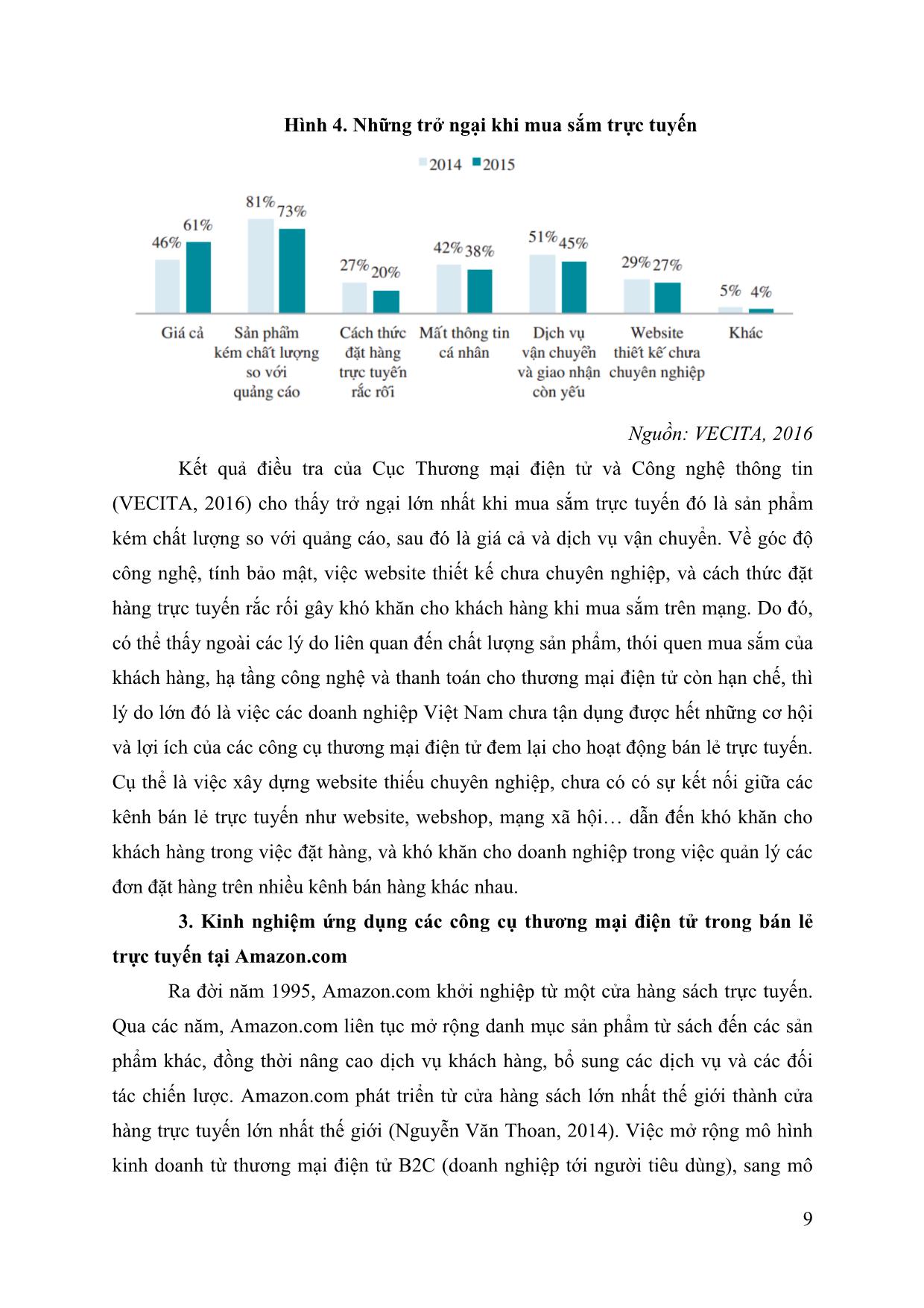 Một số giải pháp ứng dụng các công cụ thương mại điện tử nhằm đẩy mạnh bán lẻ trực tuyến tại Việt Nam trang 9