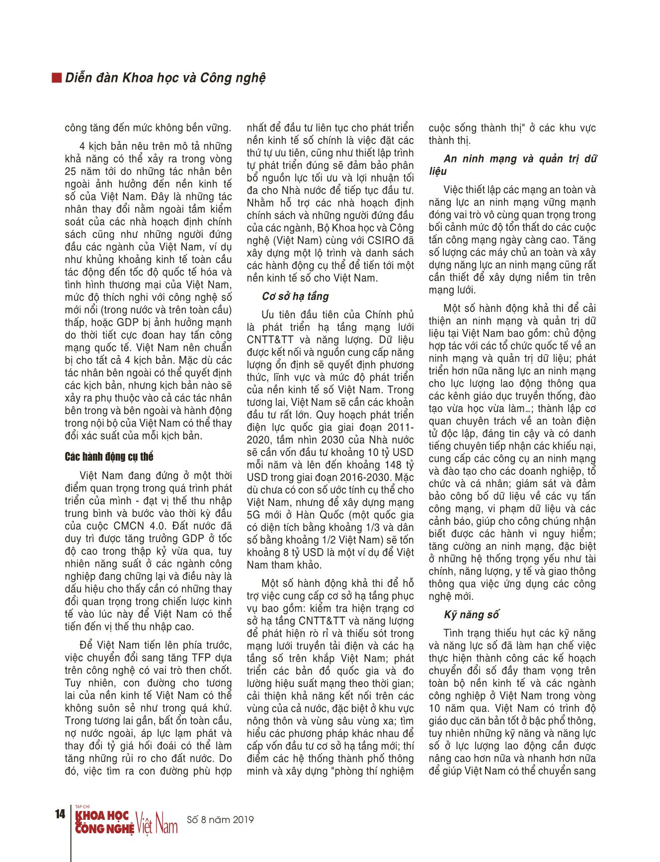 Nền kinh tế số của Việt Nam: Kịch bản phát triển và hành động cụ thể trang 4