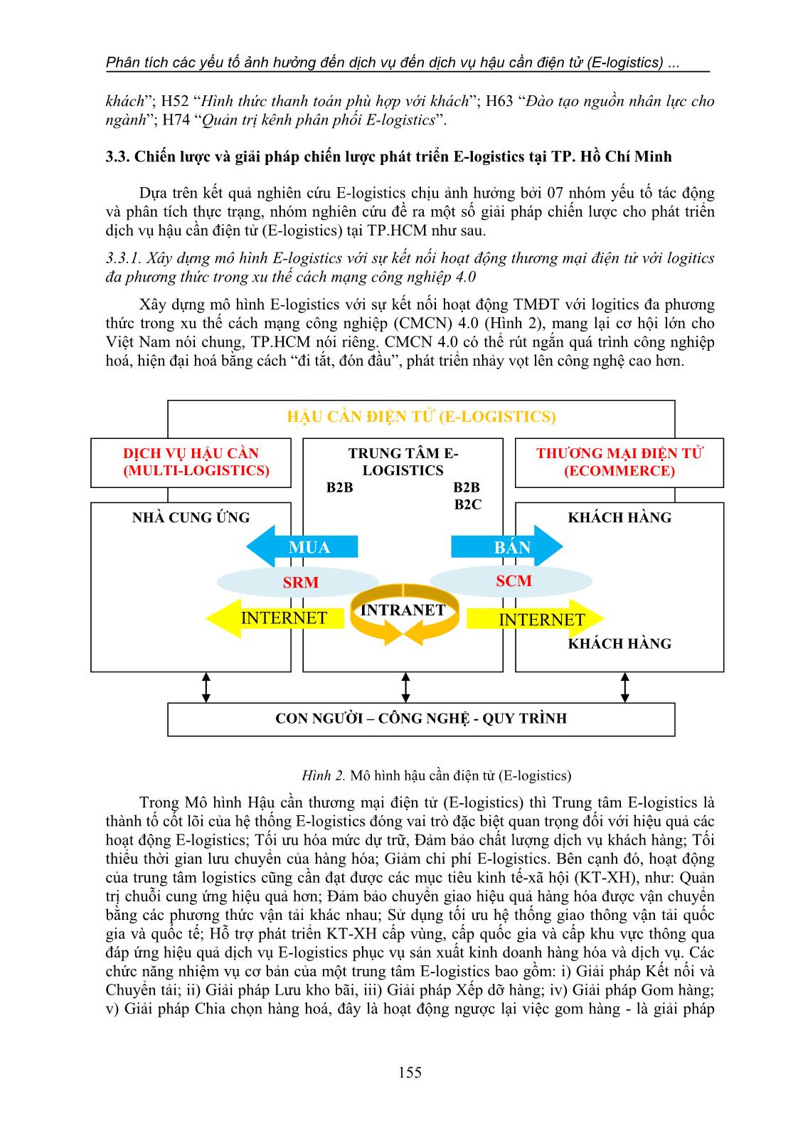 Phân tích các yếu tố ảnh hưởng đến dịch vụ hậu cần điện tử (E-Logistics) tại thành phố Hồ Chí Minh trang 9