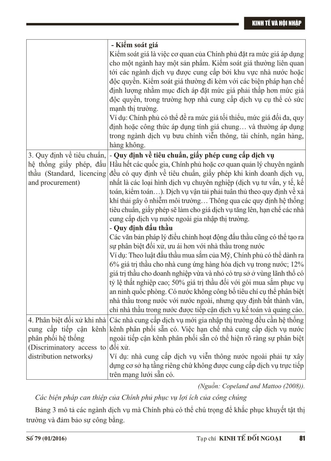 Tìm hiểu về can thiệp của chính phủ trong thương mại dịch vụ trang 8