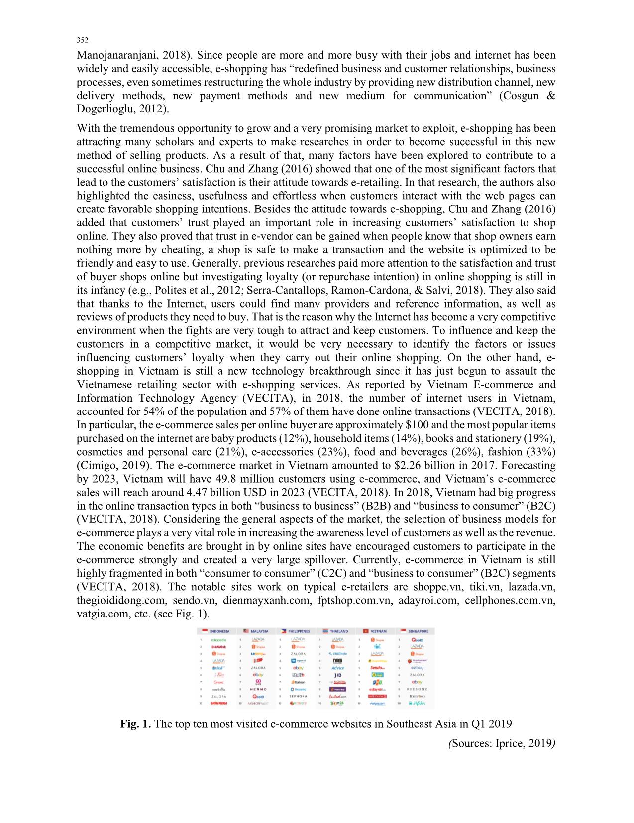 The influence of website quality on consumer’s e-loyalty through the mediating role of e-trust and e-satisfaction: An evidence from online shopping in Viet Nam trang 2