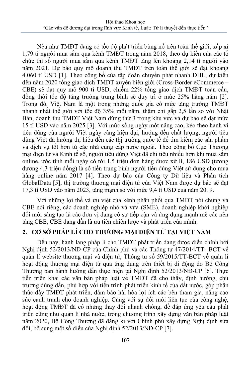 Xu hướng thương mại điện tử xuyên biên giới cơ hội khởi nghiệp từ thương mại điện tử và Logistics trang 2